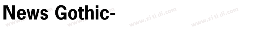 News Gothic字体转换